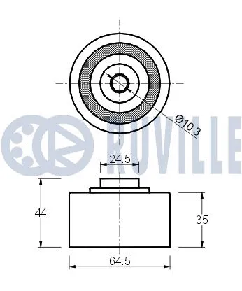 Deflection/Guide Pulley, timing belt