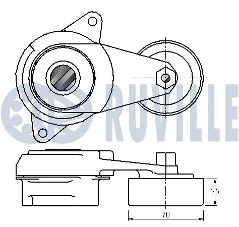 Belt Tensioner, V-ribbed belt