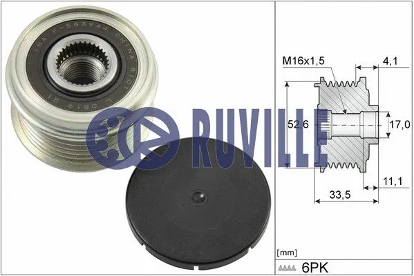Water Pump, engine cooling (56717)
