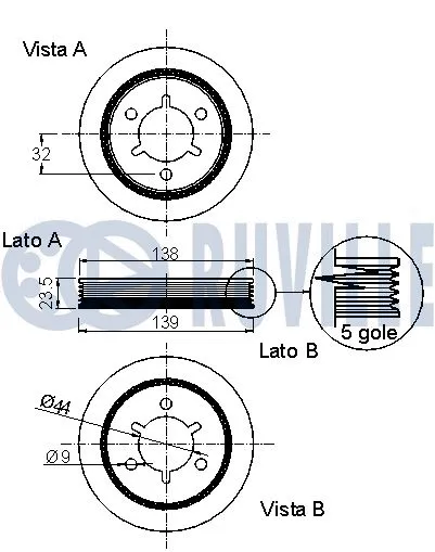 Belt Pulley, crankshaft