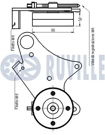 Belt Tensioner, V-ribbed belt