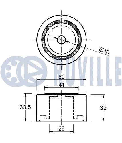 Deflection/Guide Pulley, timing belt