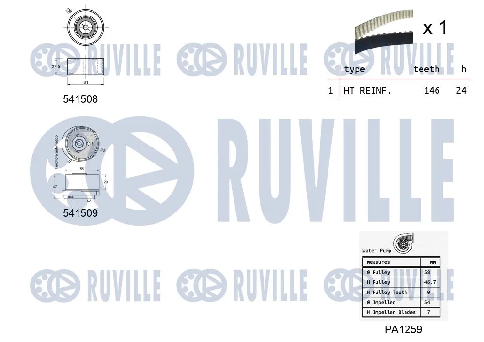 Water Pump & Timing Belt Kit