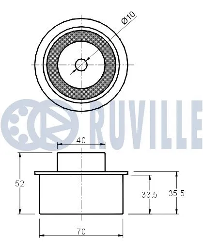 Deflection/Guide Pulley, timing belt