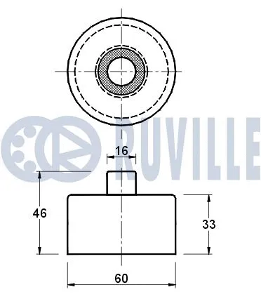 Deflection/Guide Pulley, timing belt