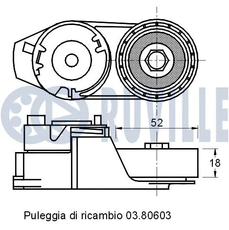 Belt Tensioner, V-ribbed belt