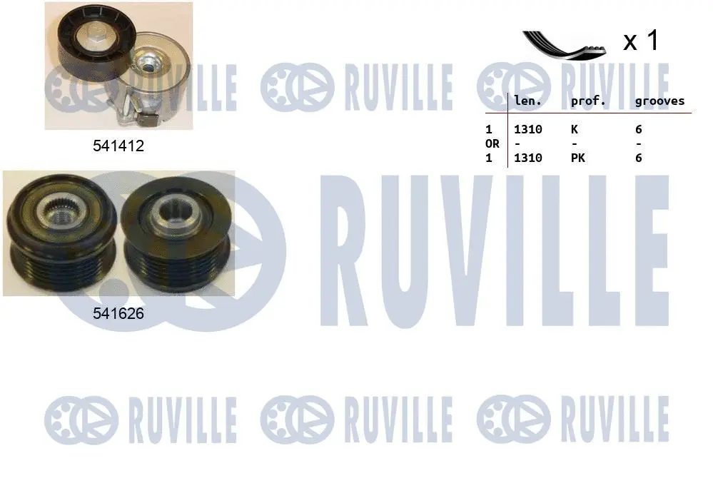 V-Ribbed Belt Set (570160)