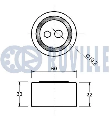 Deflection/Guide Pulley, timing belt