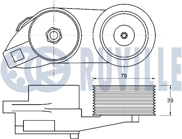 Belt Tensioner, V-ribbed belt