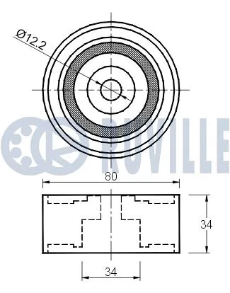 Deflection/Guide Pulley, timing belt