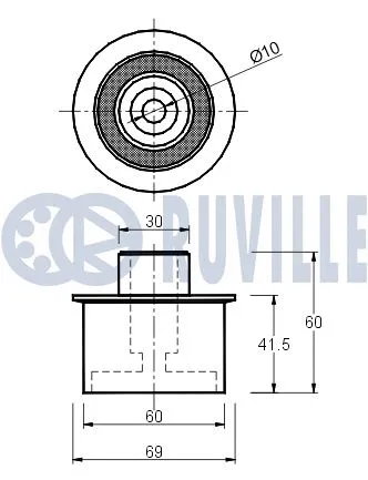 Deflection/Guide Pulley, timing belt