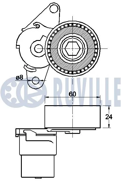 Belt Tensioner, V-ribbed belt