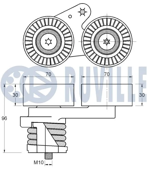 Belt Tensioner, V-ribbed belt