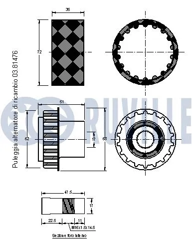 Alternator Freewheel Clutch