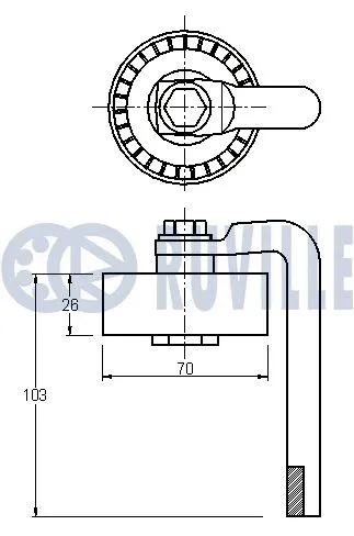 Belt Tensioner, V-ribbed belt
