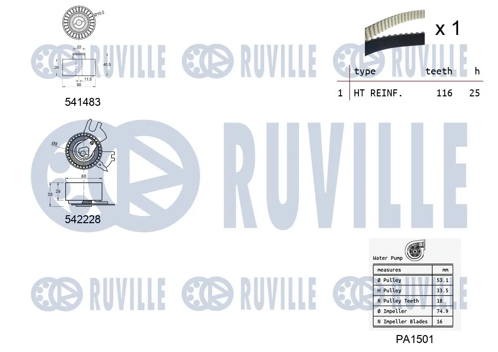 Water Pump & Timing Belt Kit