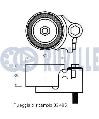 Tensioner Pulley, timing belt