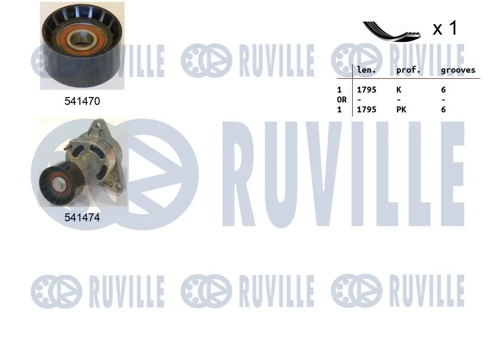 V-Ribbed Belt Set (570106)