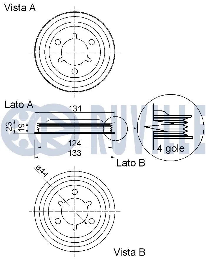 Belt Pulley, crankshaft