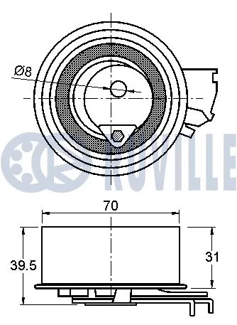 Tensioner Pulley, timing belt