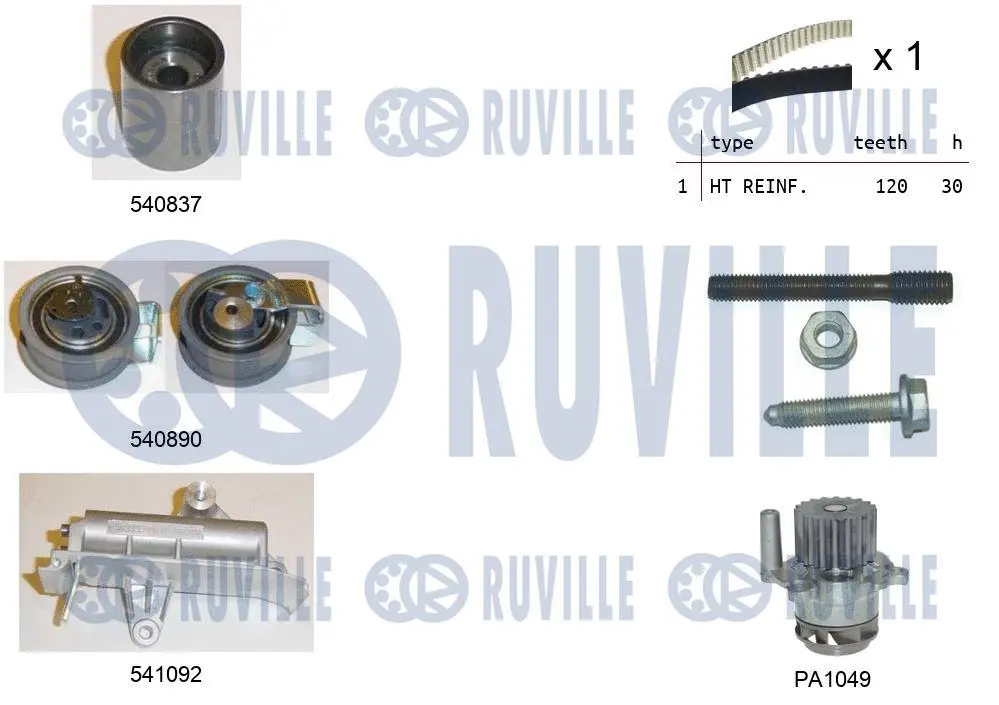 Water Pump & Timing Belt Kit (5501382)