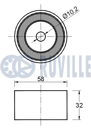 Deflection/Guide Pulley, timing belt