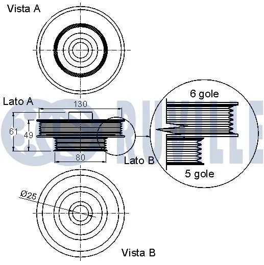 Belt Pulley, crankshaft