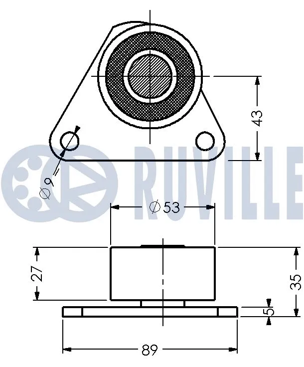 Deflection/Guide Pulley, timing belt