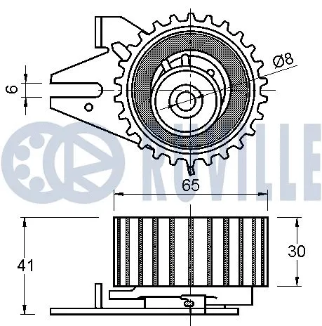 Deflection/Guide Pulley, timing belt