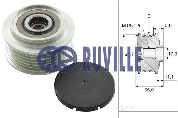 Water Pump, engine cooling (56387)