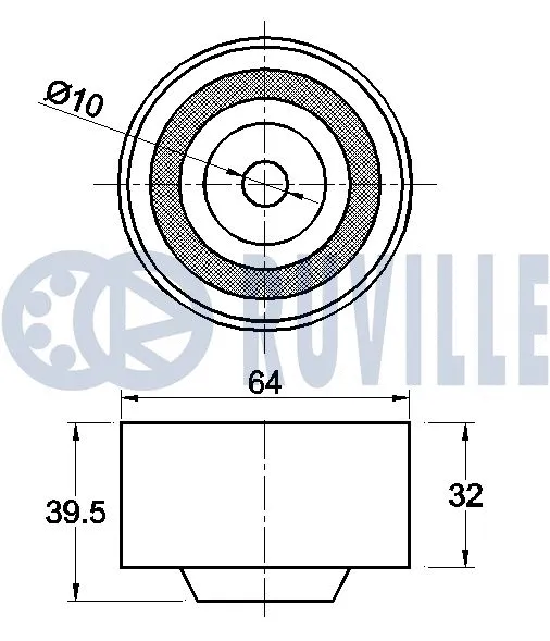 Deflection/Guide Pulley, timing belt