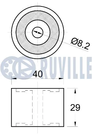 Deflection/Guide Pulley, timing belt