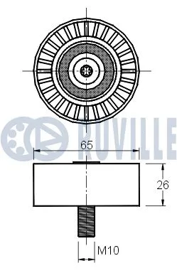 Deflection/Guide Pulley, timing belt
