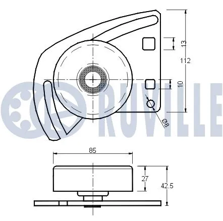Belt Tensioner, V-ribbed belt
