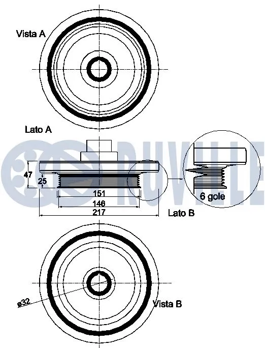 Belt Pulley, crankshaft