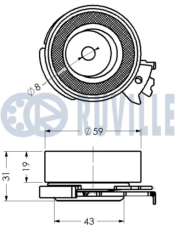 Tensioner Pulley, timing belt