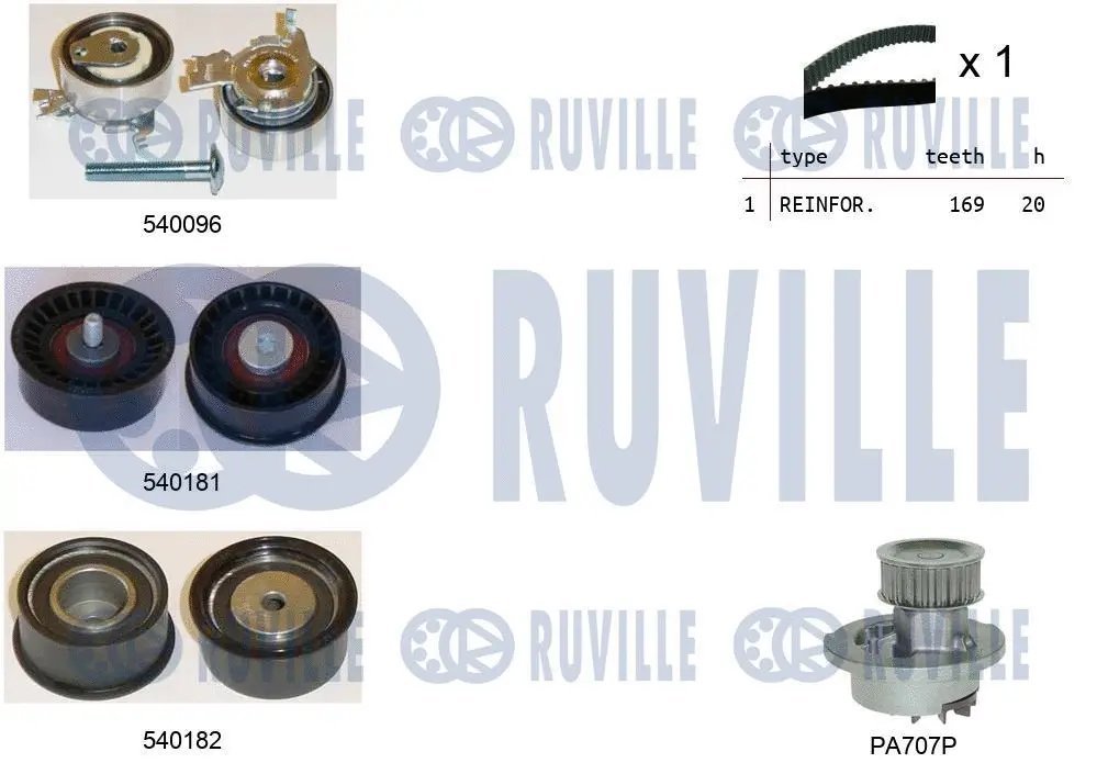 Water Pump & Timing Belt Kit (5500021)