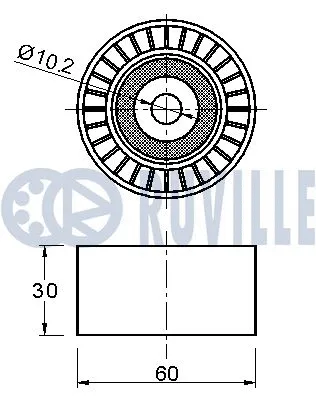 Deflection/Guide Pulley, timing belt