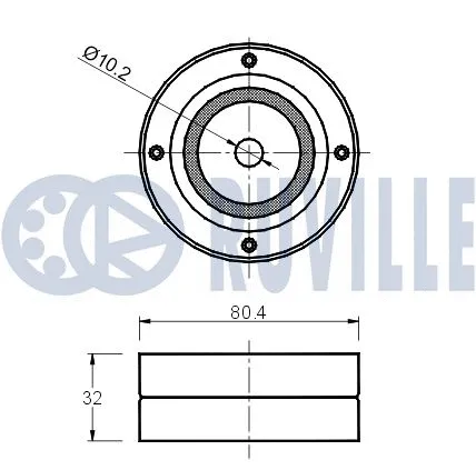 Deflection/Guide Pulley, timing belt