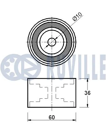 Deflection/Guide Pulley, timing belt