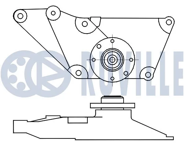 Belt Tensioner, V-ribbed belt