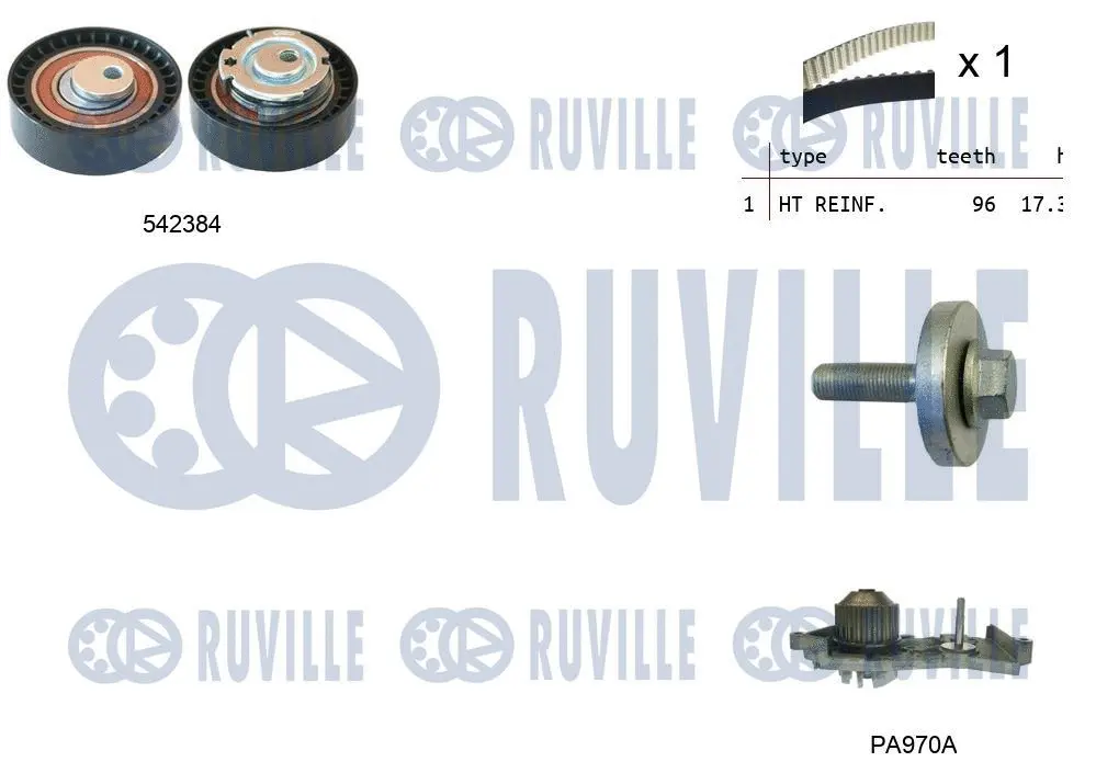 Water Pump & Timing Belt Kit (5503401)