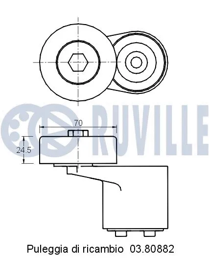 Belt Tensioner, V-ribbed belt