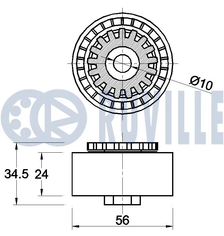 Belt Tensioner, V-ribbed belt