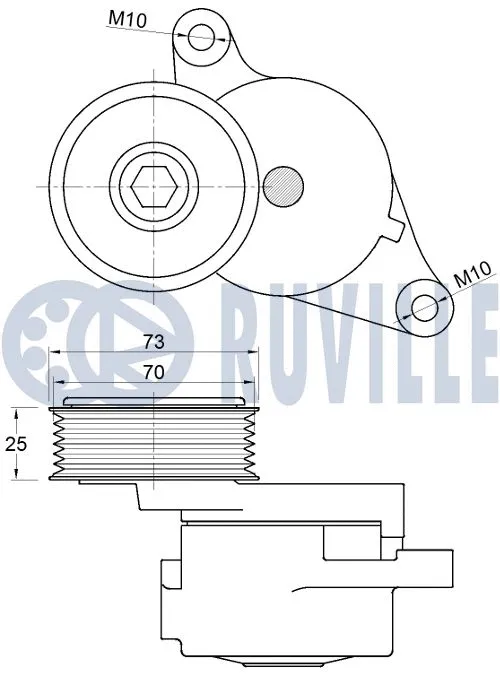 Deflection/Guide Pulley, timing belt