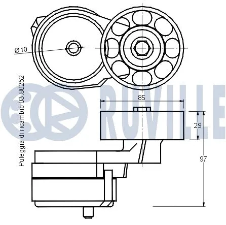Belt Tensioner, V-ribbed belt