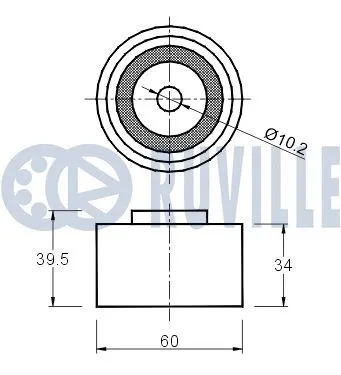 Deflection/Guide Pulley, timing belt