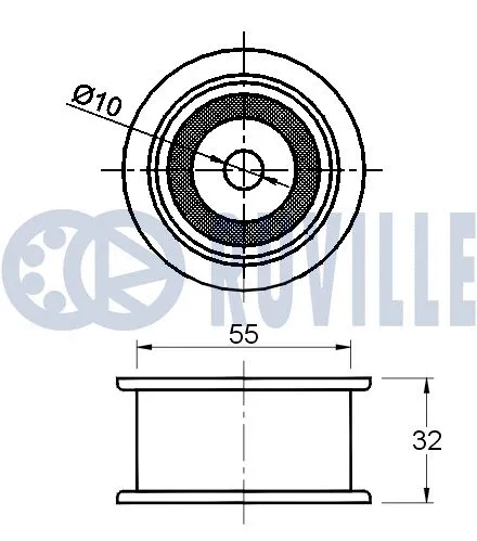Deflection/Guide Pulley, timing belt