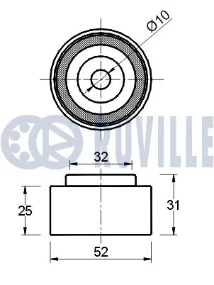 Deflection/Guide Pulley, timing belt