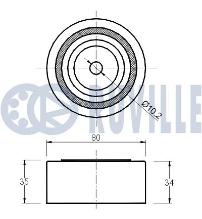 Deflection/Guide Pulley, timing belt
